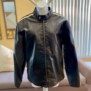 Leather motorcycle jacket
